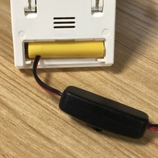 Caichi Aa Pil Eliminator Type Güç Kaynağı Kablosu Anahtarı Değiştirin 1xaa Pil - Siyah (Yurt Dışından)