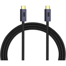 Caichi Usb4 20GBPS 8K60Hz PD100WTYPE -C Güç Kablosu Veri Aktarımı Macbook Pro - Siyah (Yurt Dışından)