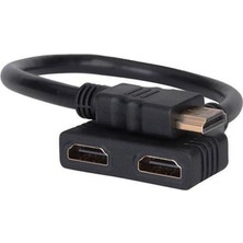 Enfein 2in1 HDMI Kablo Çoklayıcı (Hdtv Splitter) Tv, Pc, Ps Uyumlu ENF-4029 Giriş Çoklayıcı Siyah