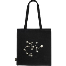 Niselen Accessorize Yay Burcu Yıldız Haritası Siyah Omuz Çantası