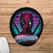 Pixxa Deadpool - Stay Badass Bilek Destekli Mousepad Model - 1 Oval