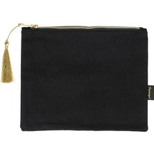 Niselen Accessorize Başak Burcu Yıldız Haritası Siyah Makyaj Çantası