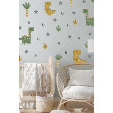 Msticker Sevimli Dinazorlar Çocuk Bebek Odası Sticker Seti
