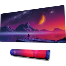 KlasseGear Pro 90x40 Cm Xxl Gaming Oyuncu Mouse pad MousePad Purple Sun