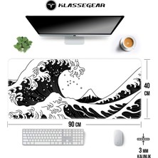 KlasseGear Pro 90x40 Cm Xxl Gaming Oyuncu Mouse pad MousePad Oki Nami Ura