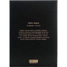 Başak Burcu Yıldız Haritası Siyah Defter