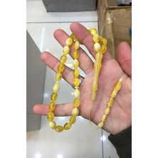 Tesbihkenti Güzel Çekimli Hareli Limon Renk Erkek İçin Tesbih