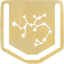 Yay Burcu Yıldız Haritası Metal Kitap Ayracı