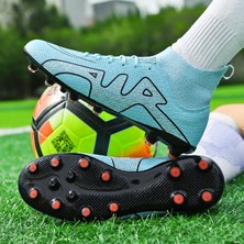 Suvan Erkek Spor Futbol Ayakkabısı Krampon - Yeşil (Yurt Dışından)