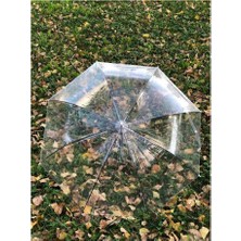 Dzc Kuzenler Avm Şeffaf Şemsiye Çocuk Yetişkin Gökkuşağı