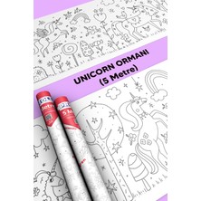 Unicorn Ormanı Boyama Kağıdı