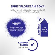 Polisan Floresan Mavi Sprey Boya 400 ml