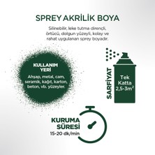 Polisan Akrilik Nefti Yeşili Sprey Boya 400 ml - RAL 6002