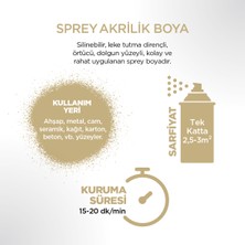 Polisan Akrilik Krem Sprey Boya 400 ml - RAL 1015