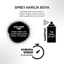 Polisan Akrilik Parlak Beyaz Sprey Boya 400 ml