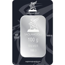 Sağlamoğlu 100 Gram Külçe Gümüş