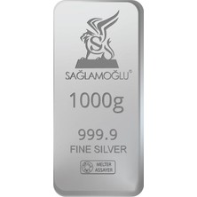 Sağlamoğlu 1 kg Külçe Gümüş