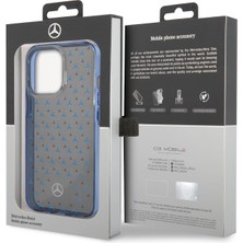 Teknotel Mercedes-Benz Apple iPhone 14 Pro  Pc/tpu Transparan Yıldız Desenli Silikon Kılıf MEHCP14L8DPMGL