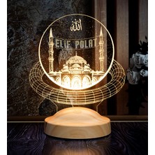 Sevgi Lambası Mahyalı Camii, Kişiye Özel Dini Hediye 3D LED Lamba