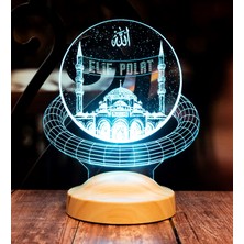 Sevgi Lambası Mahyalı Camii, Kişiye Özel Dini Hediye 3D LED Lamba