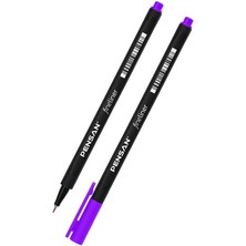 Pensan Fineliner 12 Neon ve Pastel Renk 0.4mm Ince Keçe Uçlu Yazı Kalemi