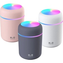 Luyao H2O Humidifier 300 ml Ulrasonik Hava Nemlendirici Buhar Makinesi ve Aroma Difüzörü H2O