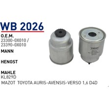 Wunder Fıltre Yag Toyota Aurıs Avensıs Verso 1,6 D4D