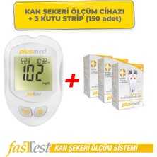 Plusmed Fasttest Şeker Ölçüm Cihazı Ve 3 Kutu Strip