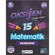 Oksijen Yayınları Oksijen LGS 8. Sınıf Matematik Soru Bankası & LGS Matematik 15 De