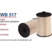 Wunder Yakıt Filtresi S60-S80-V70-XC7-XC90-2.4 Ds