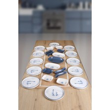 Keramika Buket'in Evi Blue Magic 12 Kişilik 25 Parça Kahvaltı Takımı