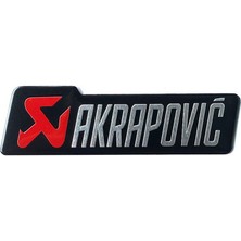 Knmaster Akrapovic Dikdörtgen Sticker Kırmızı