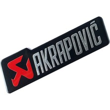 Knmaster Akrapovic Dikdörtgen Sticker Kırmızı