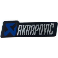 Knmaster Akrapovic Dikdörtgen Sticker Lacivert