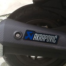 Knmaster Akrapovic Dikdörtgen Sticker Lacivert