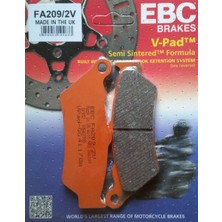 Ebc FA209/2V 2011-2022 Ducati Diavel 1260 Uyumlu Arka Fren Balatası Yarı Sinterli Balata