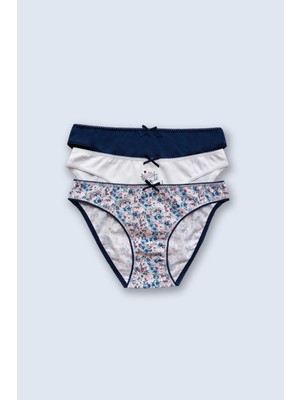 Pierre Cardin 3'lü Ekonomik Paket Flowers Garden 2700  Pamuklu Basic Brief Külot