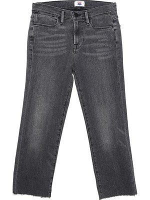 Denim Trip Yüksek Bel Skinny Fit Antrasit Kadın Denim Şort DTK256 Antrasit10