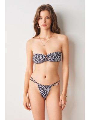 No Gossip Amaour Soft Straplez Bikini Tek Üst Zebra 239108-D