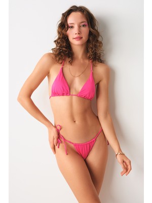 No Gossip Aqua Üçgen Bikini Tek Üst