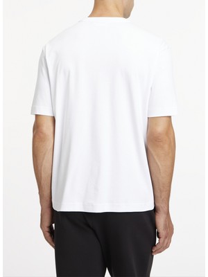 Calvin Klein Bisiklet Yaka Beyaz Erkek T-Shirt K10K111133YAF