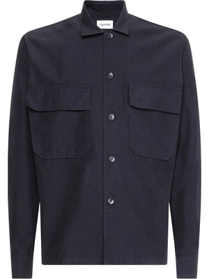 Calvin Klein Düğmeli Yaka Siyah Erkek Gömlek K10K109920BEH