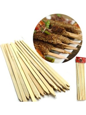 Yok Yok Ambalaj Adana Çöp Şiş Ahşap 100 Adet Tek Kullanımlık Kebap Şişi