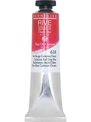 Sennelier Rive Gauche Fine Yağlıboya 40ML N:618 Cadmium Red Deep Hue