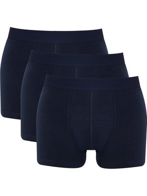 Arma Yıldız Likralı Erkek Lacivert Boxer 3'lü Paket