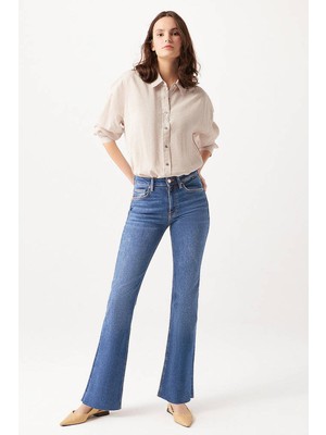 Mavi Maria Gold Shape Koyu Mavi Jean Pantolon 101225-80680