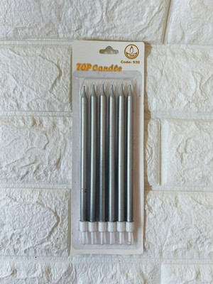 Piyop 6li Pasta Mumu Gümüş 17 cm