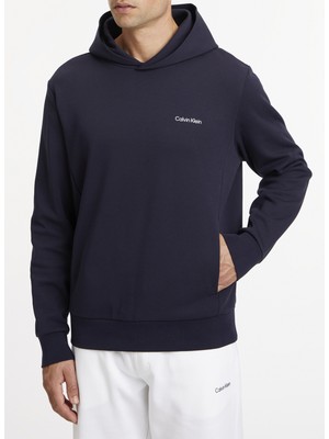 Calvin Klein Kapüşon Yaka Mavi Erkek Sweatshirt K10K109927CHW