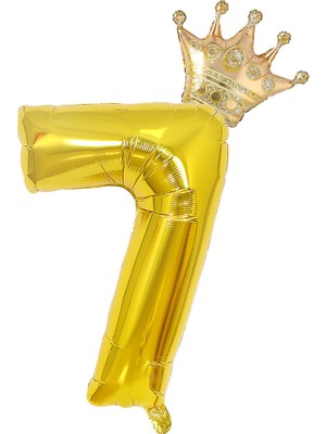 Patladı Gitti Gold Rakam Folyo ve Kral Tacı Folyo