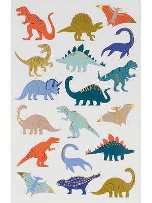 Meri Meri - Dinosaurs Tattoo Sheets - Dinozor Geçici Dövmeleri - 2'li